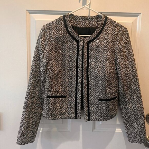 Banana Republic Geometric Print Lady Jacket Size 6P | Professional Workwear - Picture 1 of 4
